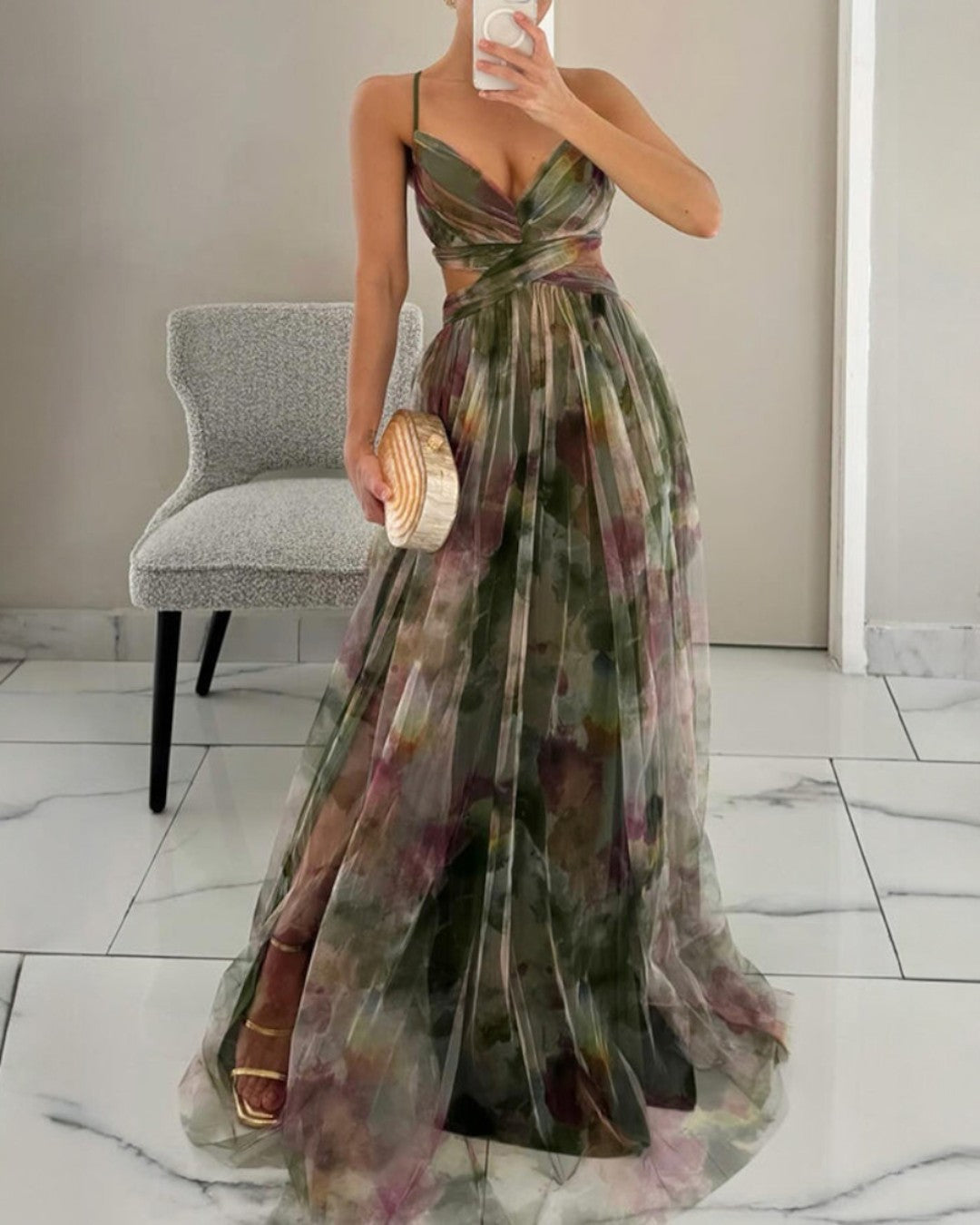 Giselle | Bezauberndes Maxi-Kleid mit Floralprint