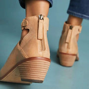 Stiefeletten mit Blockabsatz