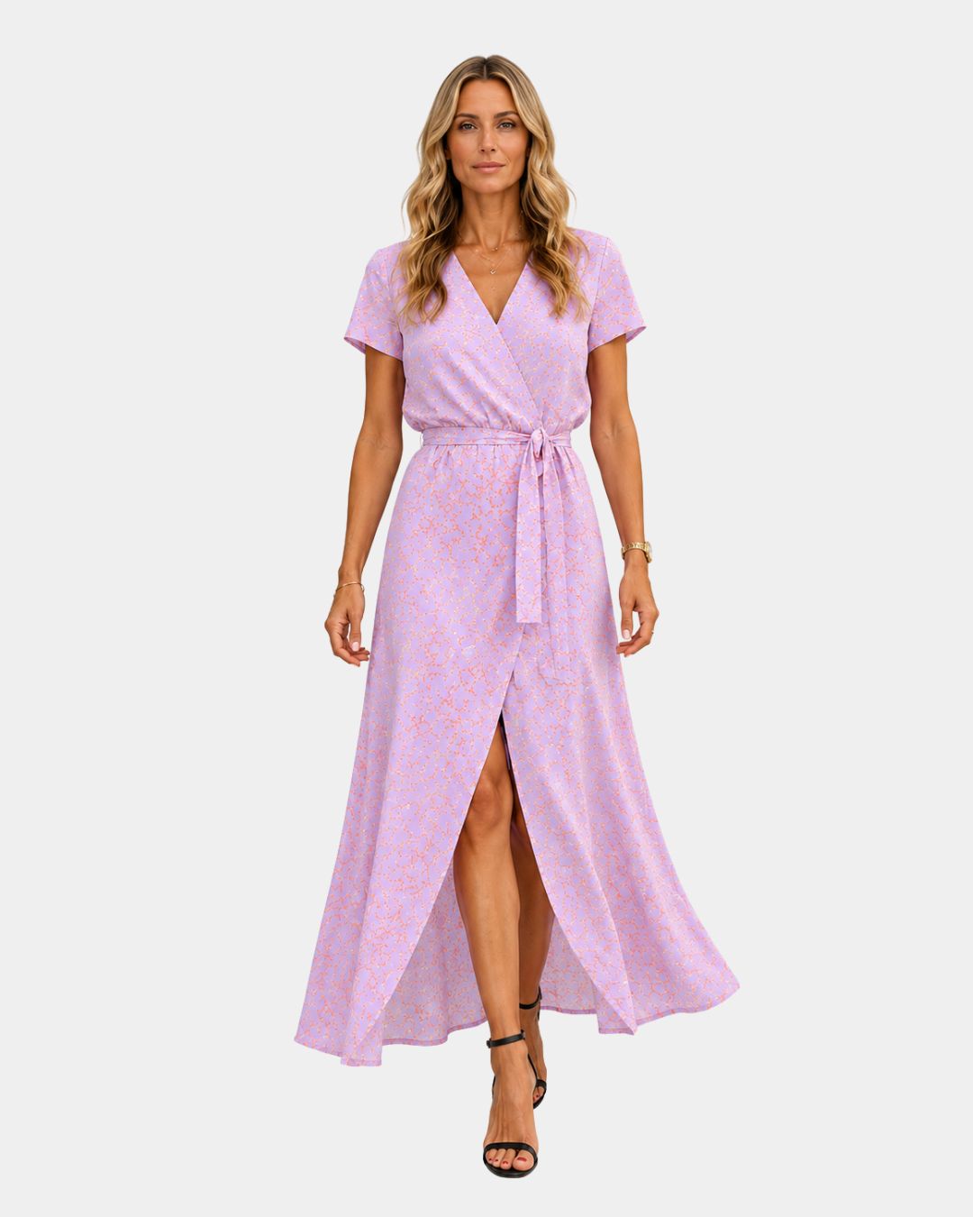 Aurélisse Kleid mit V-Ausschnitt