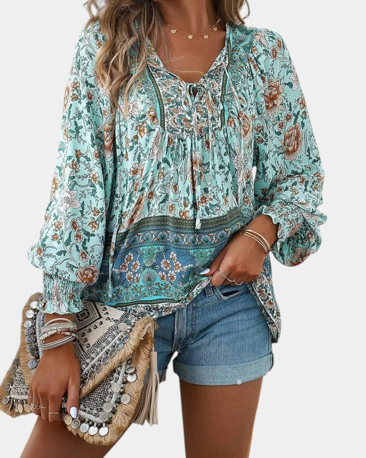 Jany Bluse mit Blumenmuster