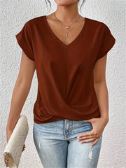 Sina | T-Shirt mit Sweetheart-Ausschnitt (1+1 GRATIS)