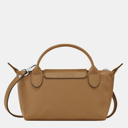 Mini-Leder Longchamp Tasche - Braun