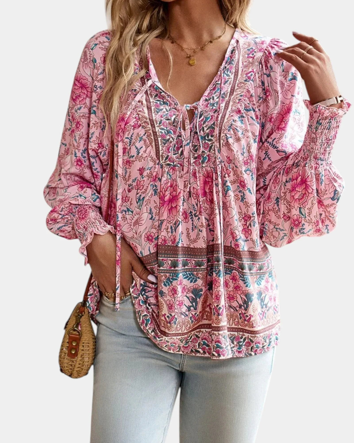 Jany Bluse mit Blumenmuster