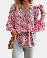 Jany Bluse mit Blumenmuster