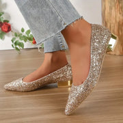 Pumps mit Glitzerdetails
