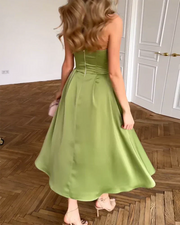 Liora | Elegantes Midi-Kleid ohne Träger