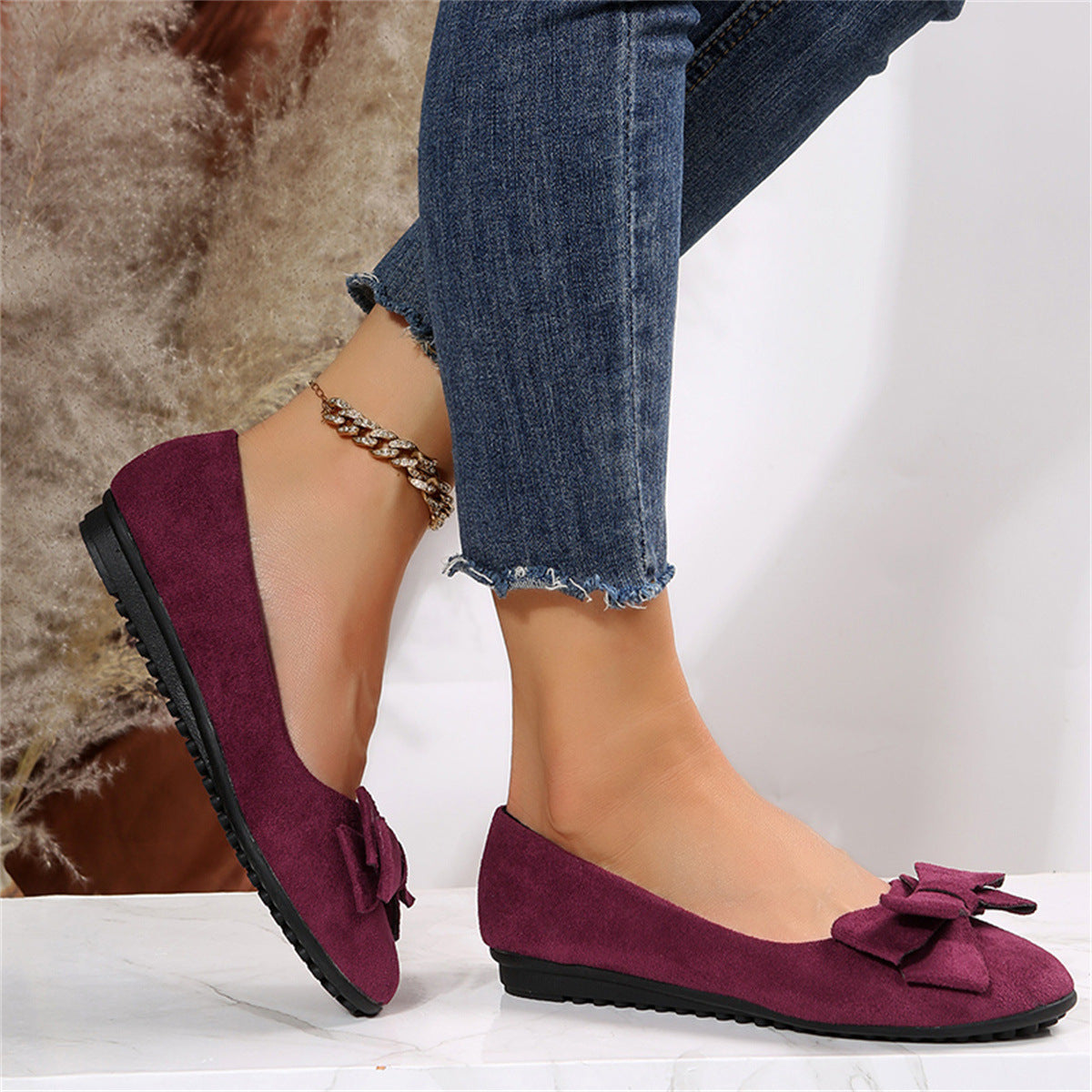 Schleifenakzent Slipper