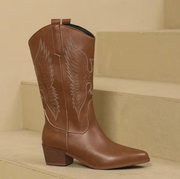 Westernstiefel mit Blockabsatz