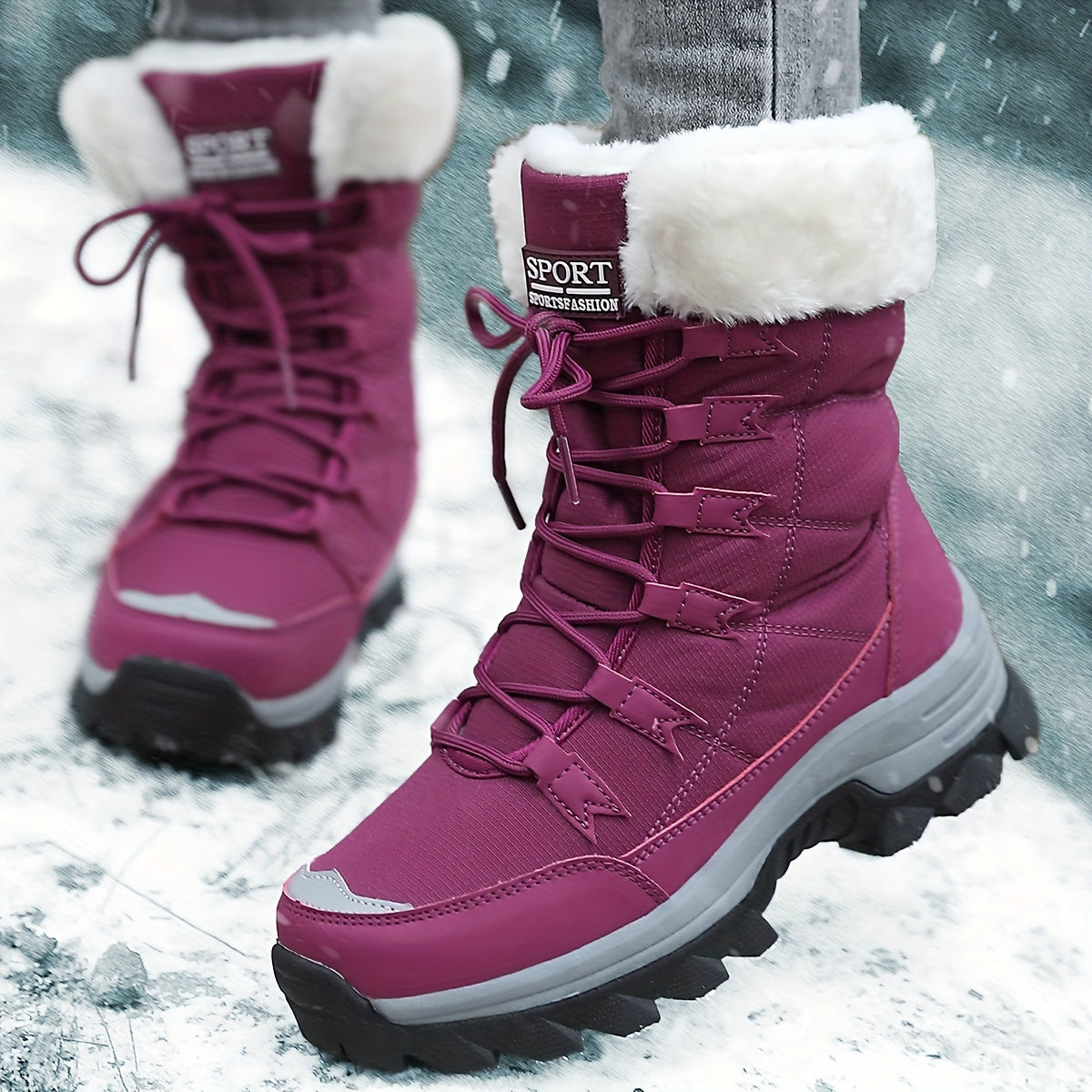 Stiefel mit Schnürung