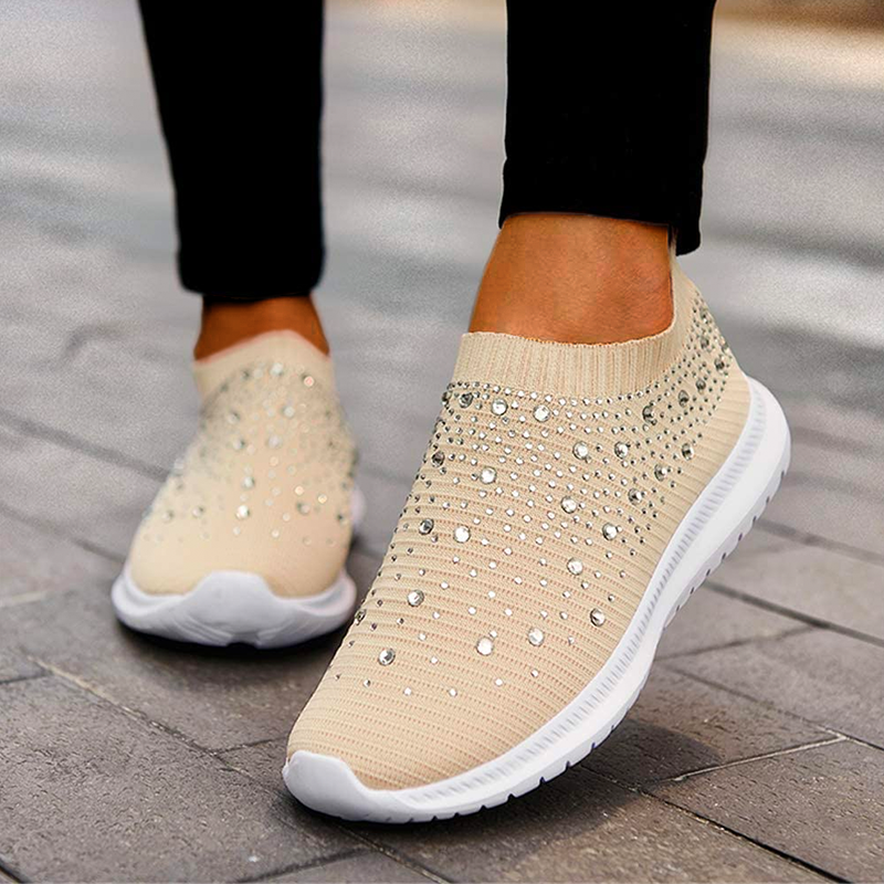Sneaker mit Glitzerdetails