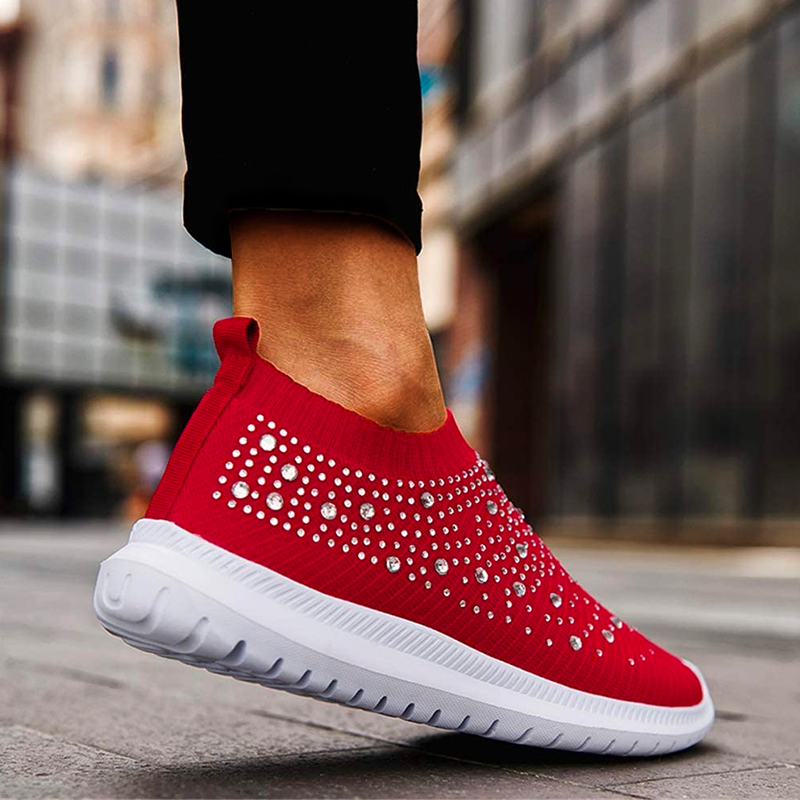 Sneaker mit Glitzerdetails