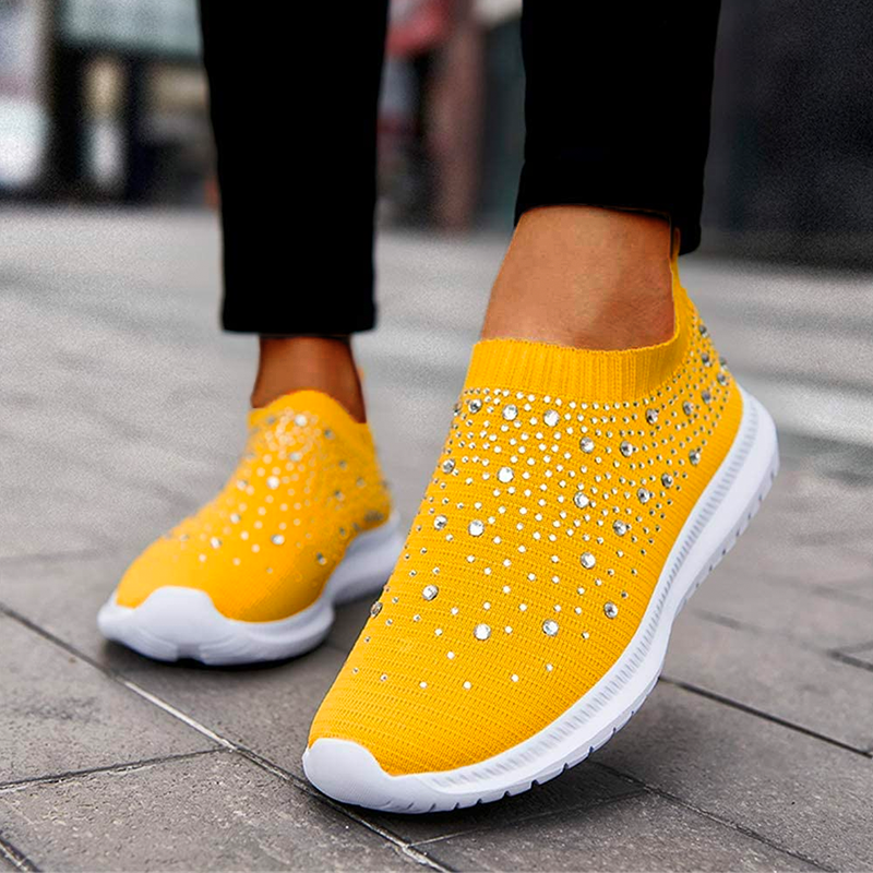 Sneaker mit Glitzerdetails