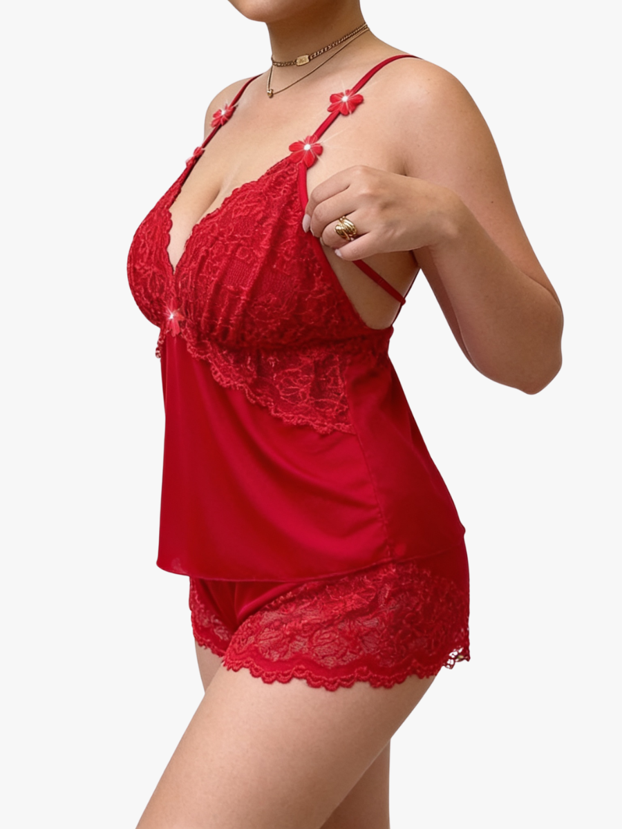 Milena | Zartes Nachtwäsche-Set aus Spitze