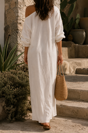 Frieda | Elegantes One-Shoulder-Maxikleid