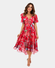 Mélisande Kleid mit Blumenmuster
