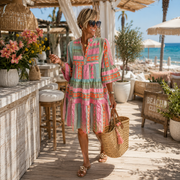 Emma | Artisan Leinen-Baumwoll-Wochenendkleid