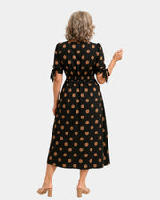 Charlaine Kleid mit Punktmuster