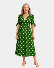 Charlaine Kleid mit Punktmuster