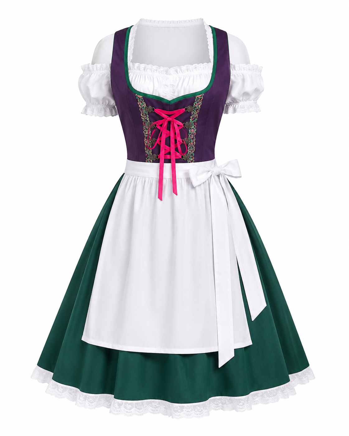 Resi | Damen Dirndl mit Schürze im Trachten-Stil