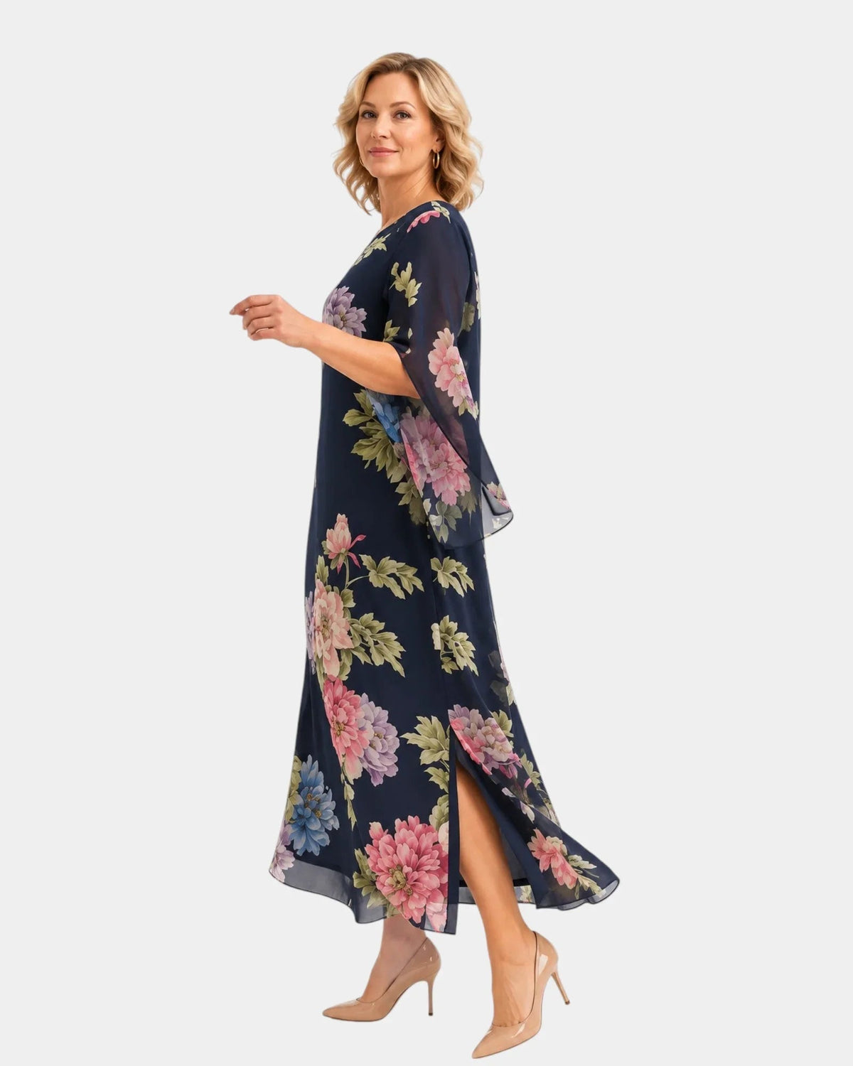 Calixta Kleid mit Blumenmuster