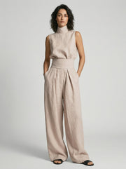 Esther | Minimalistisches ärmelloses Top-Set