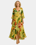 Célinie Kleid mit Blumenmuster