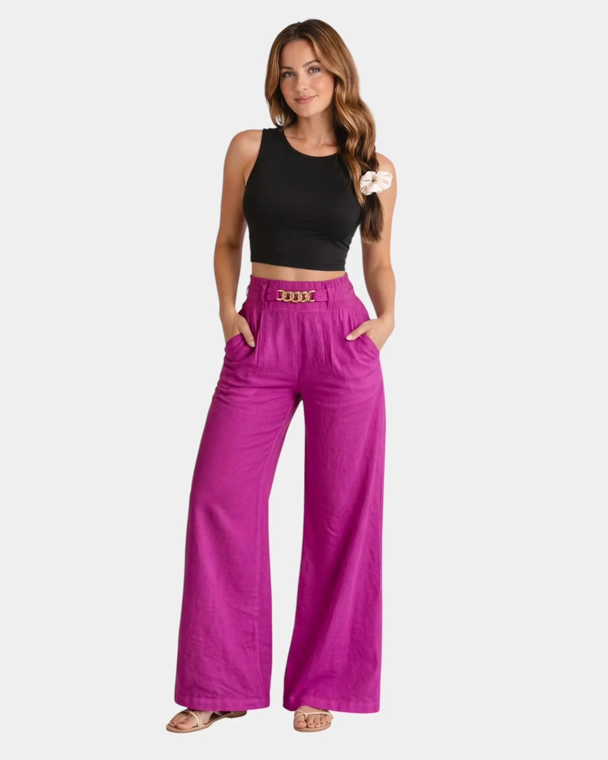Audrey Wide-Leg-Hose