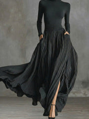 Alessia | Hochtailliertes Maxikleid