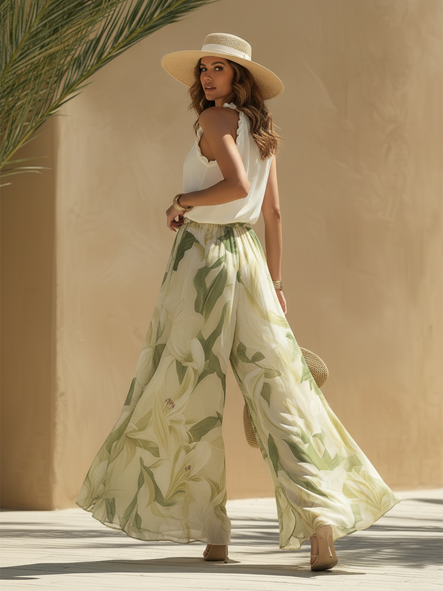 Liara | Luftiges Zweiteiler-Set mit Blumenprint