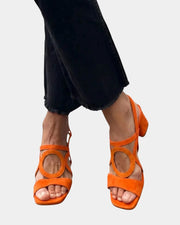 Guillelmine Sandalen mit eckiger Zehenpartie