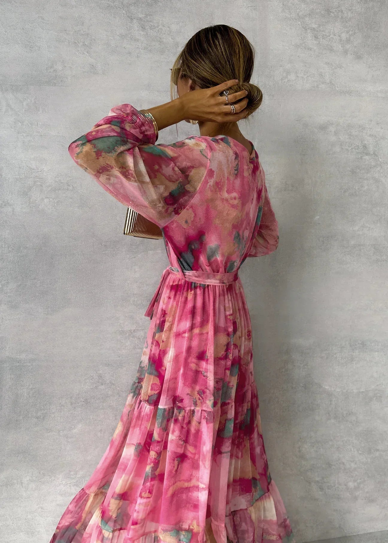 Hazel | Wickelkleid mit floralem Muster
