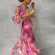 Hazel | Wickelkleid mit floralem Muster