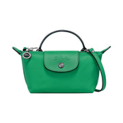 Mini-Leder Longchamp Tasche - Grün