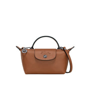 Mini-Leder Longchamp Tasche - Braun