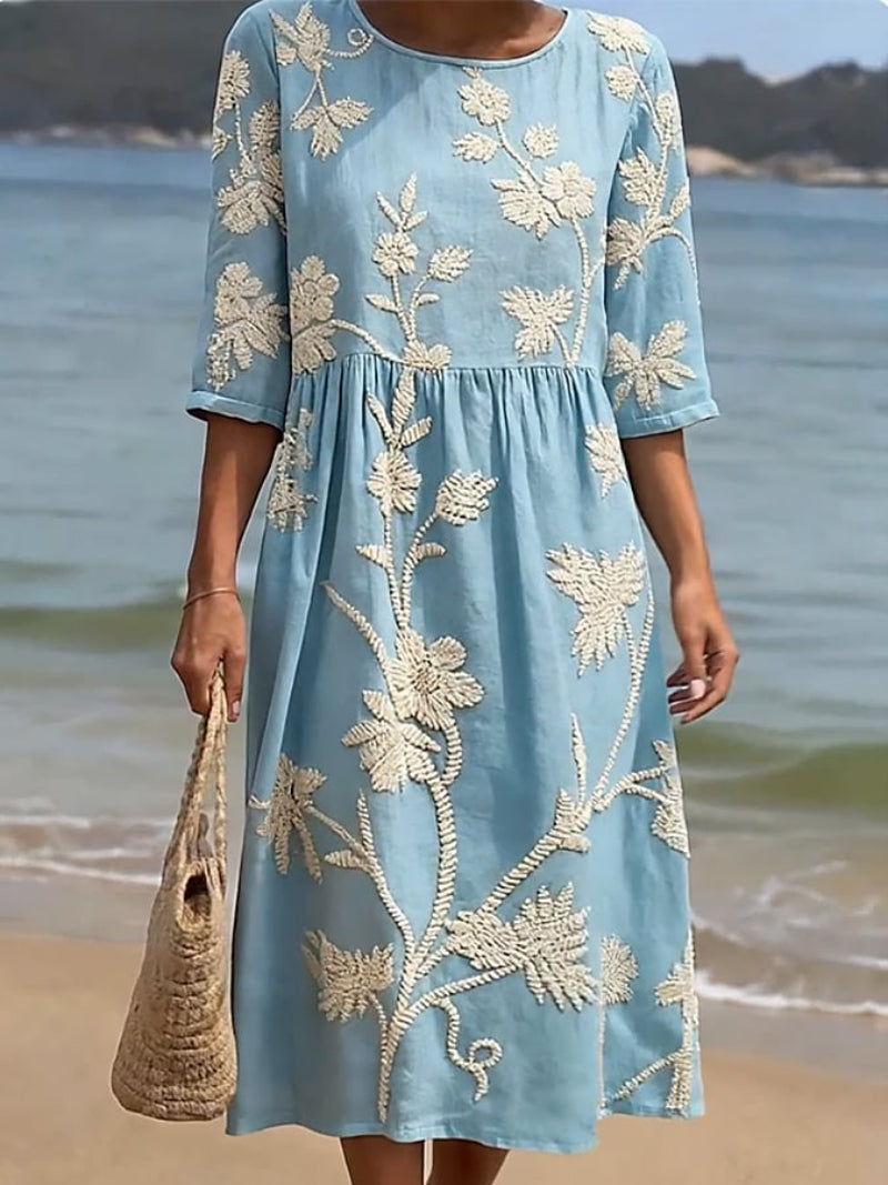 Azzurra | Vintage Besticktes Kleid