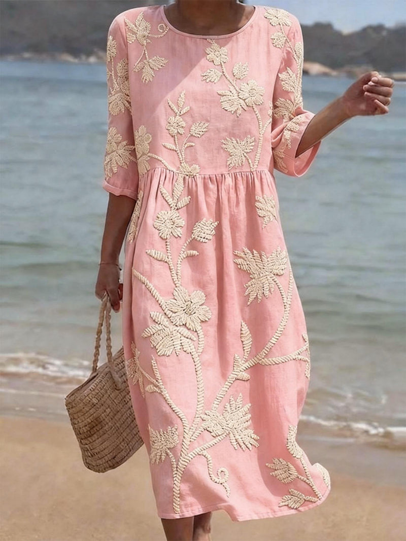 Azzurra | Vintage Besticktes Kleid