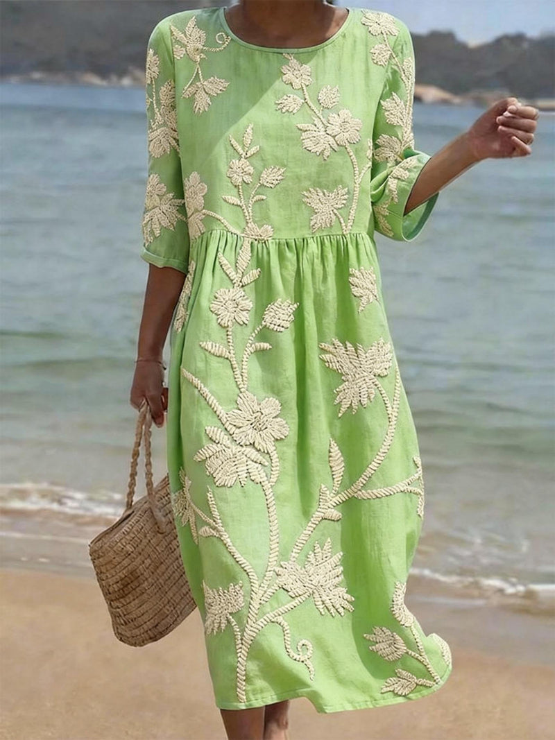Azzurra | Vintage Besticktes Kleid