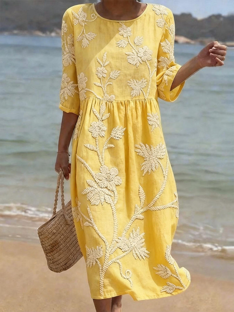 Azzurra | Vintage Besticktes Kleid