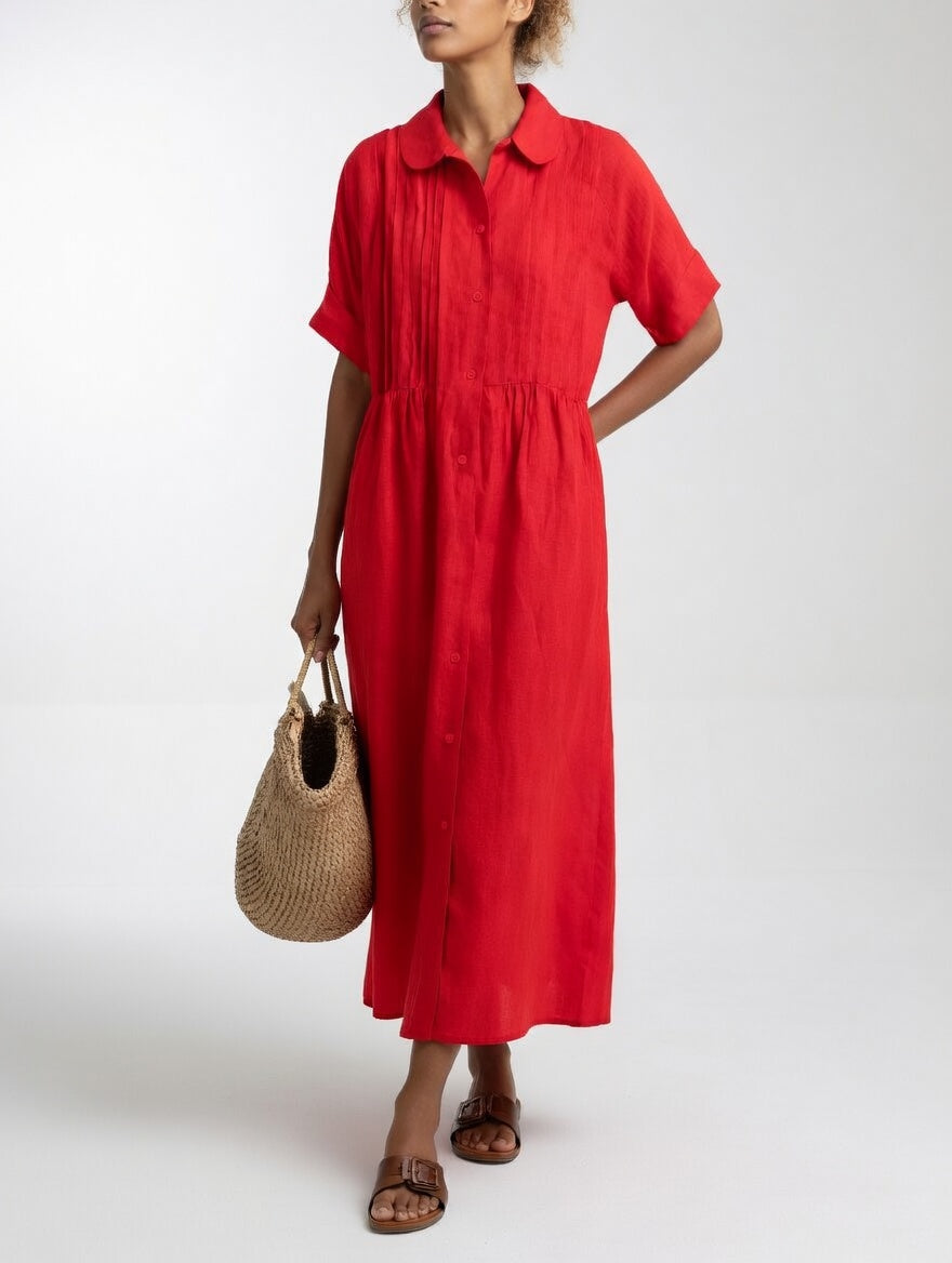 Lysandra | Leichtes und Sommerliches Hemdblusenkleid