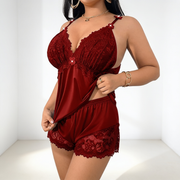 Milena | Zartes Nachtwäsche-Set aus Spitze