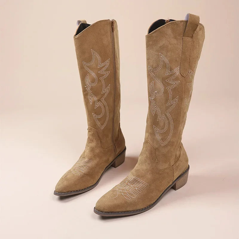 Gestickte Westernstiefel