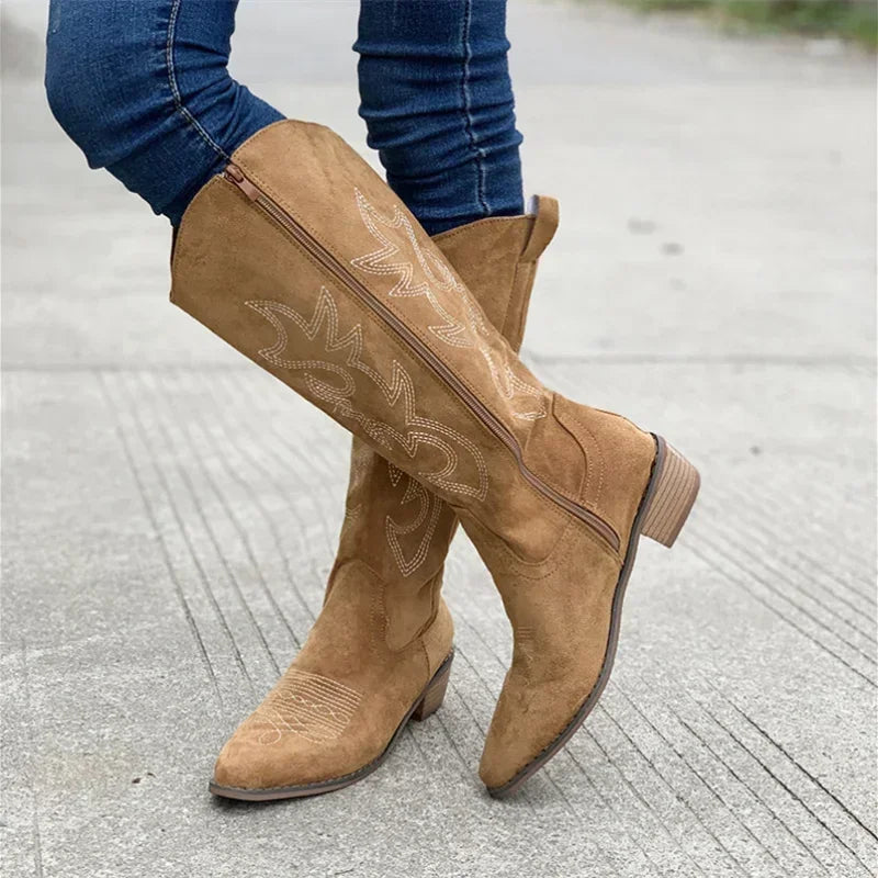 Westernstiefel mit Muster