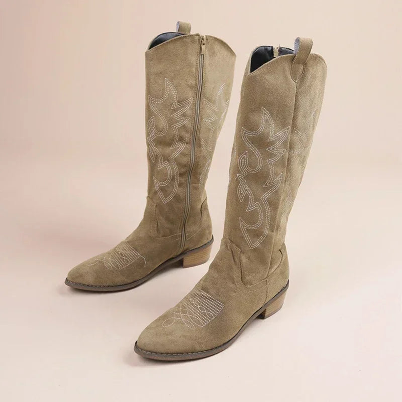Westernstiefel mit Muster