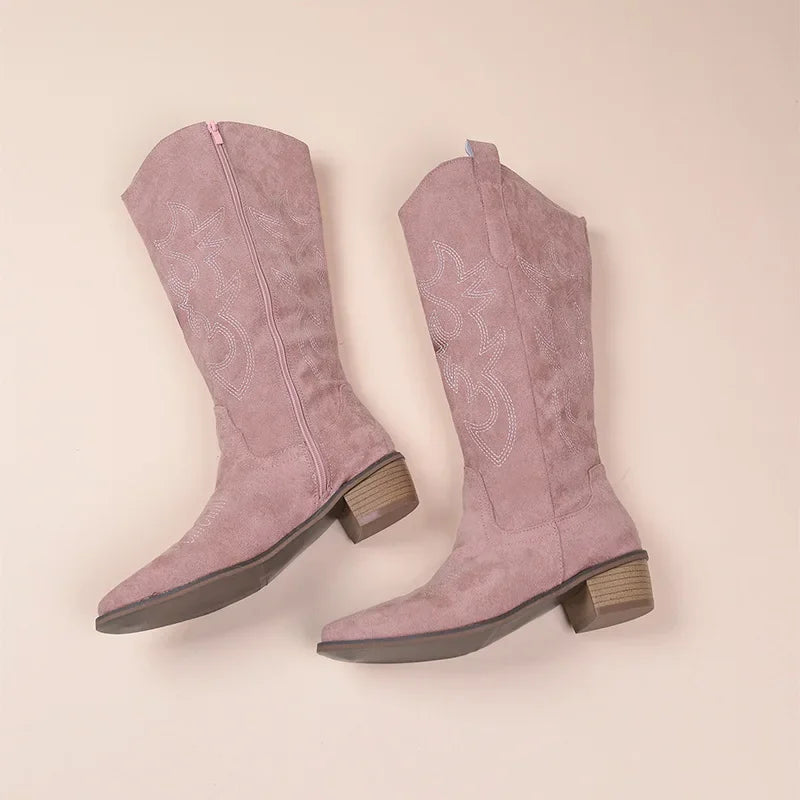 Gestickte Westernstiefel