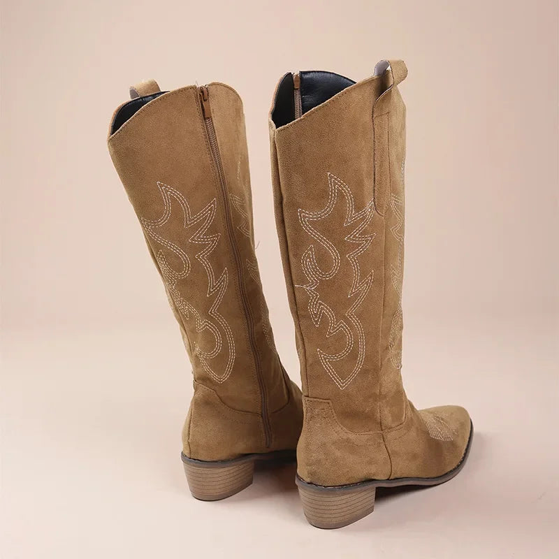 Gestickte Westernstiefel