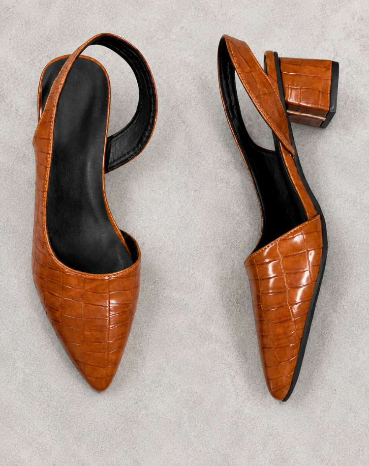 Amberly Slingback-Pumps im Retro-Look