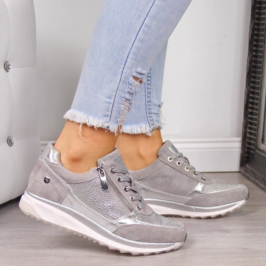 Sneaker mit Reißverschluss