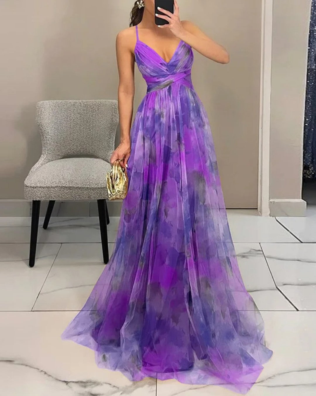 Giselle | Bezauberndes Maxi-Kleid mit Floralprint