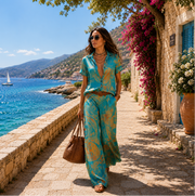 Marisol | Zweiteiliges Sommer-Set mit Paisley-Print