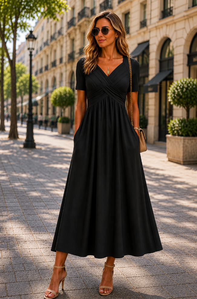 Helena | Elegantes A-Linien Midikleid